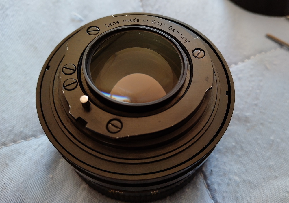 Rollei Carl Zeiss Planar 50mm F1.4 HFT（ドイツ製バージョン）のカビ